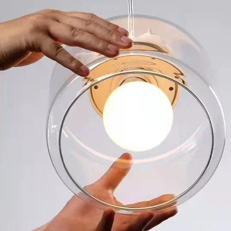 Luminaires suspendus en verre oiseaux pour salle à manger cuisine chambre gîte suspension lampe E27 LED cadeau de Noël livraison directe
