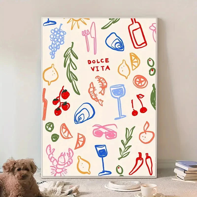 Colores Vibrantes Imágenes Vibrantes Impresiones de Arte de Pared Lienzo Pintura Póster Imagen Para Sala de Estar Dormitorio Habitación de Niños Decoración del Hogar