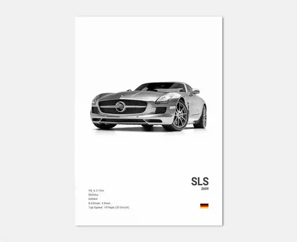 Classic Luxury Black and White Sports Car Wall Art G63 SL Gtr Sedan HD Canvas Painting Poster and Printed Home Living Room Decor