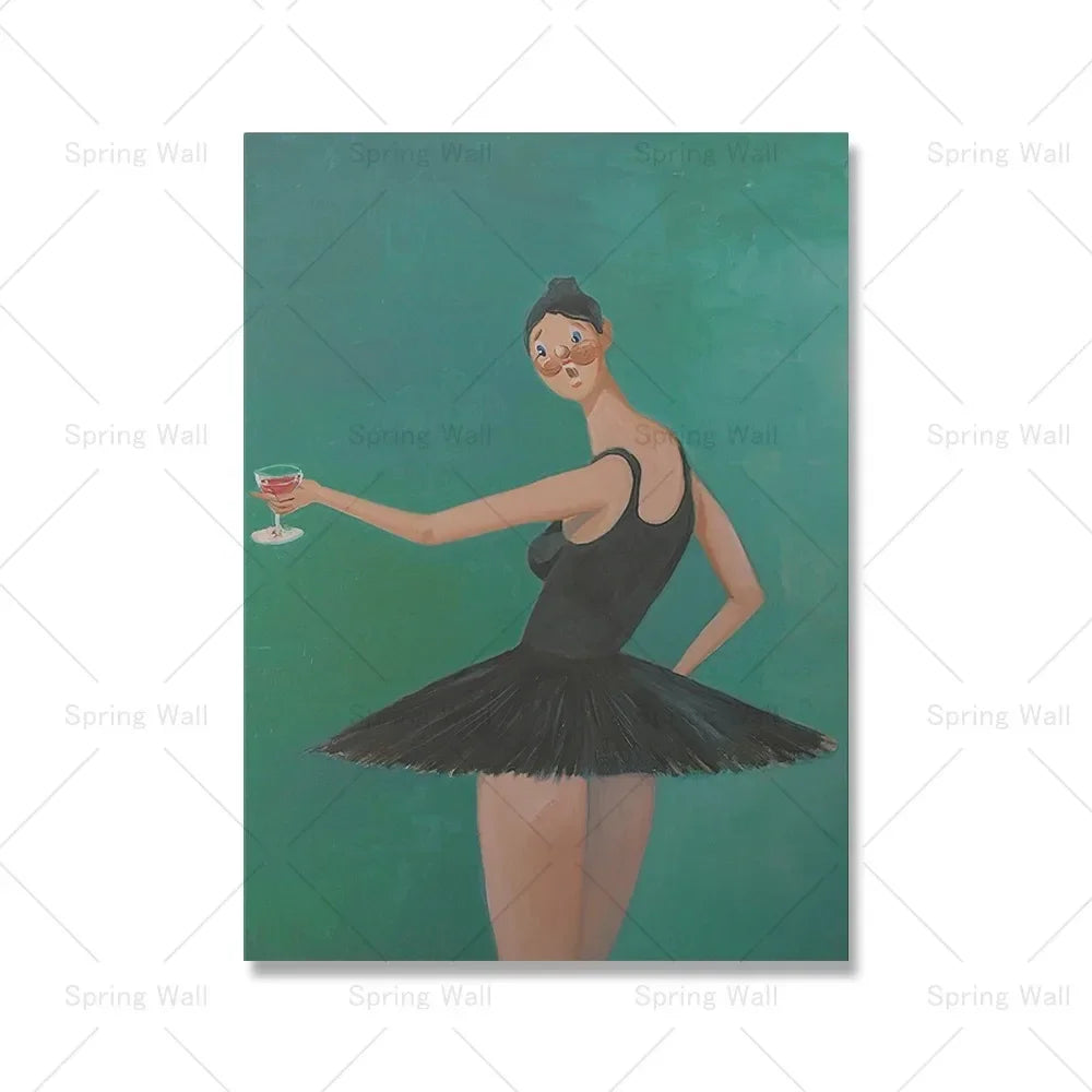 Classic Vintage Wall Art, Kanye West Beautiful Ballerina, HD Canvas Print Poster, Home Living Room Bedroom Decoration