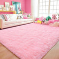 Tapis de salon shaggy minimaliste VIKAMA, tapis doux et moelleux, tapis de chambre à coucher, dortoir, chambre d'enfant, décoration intérieure