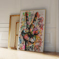 Arte Moderno Pop Art Graffiti Callejero Abstracto Sí Gesto Arte De Pared Lienzo Pintura Carteles Para Sala De Estar Dormitorio Decoración Del Hogar