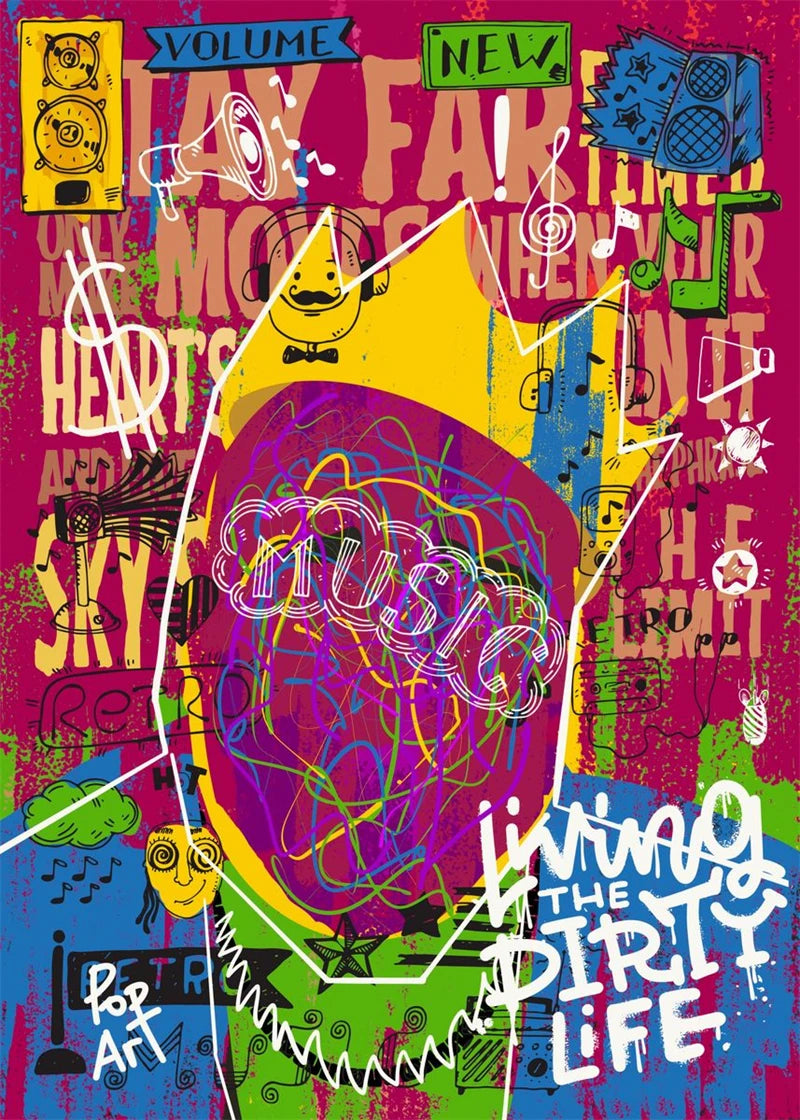 Nordic Pop Street Art Graffiti Music Poster Aesthetic The Door Rock Rapper Canvas Painting Wall Art Home Gallery Room Decor Bar
