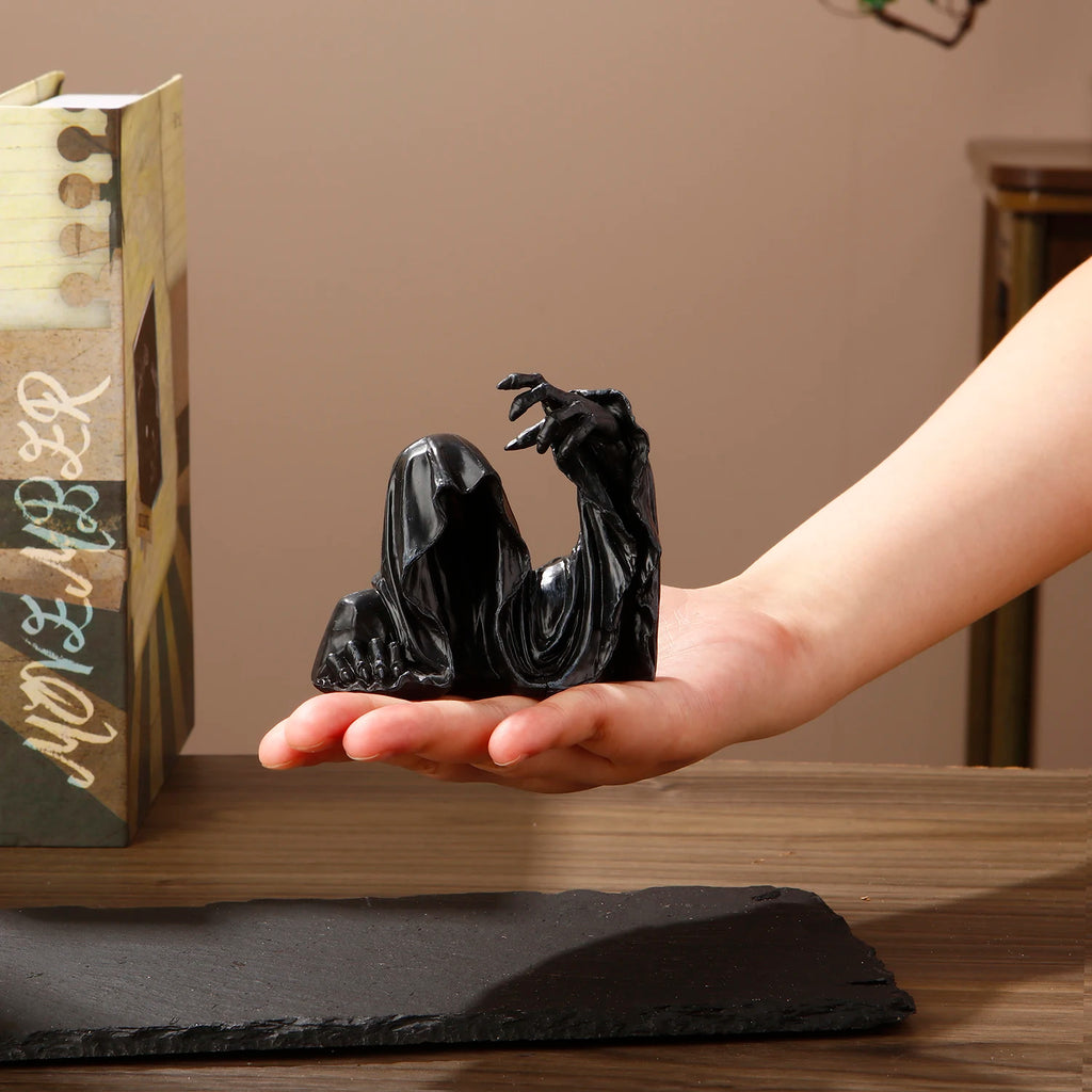 Portalápices de resina con escultura de la Parca, estuche para bolígrafos de tinta, organizador de escritorio, material de oficina y escuela, regalo