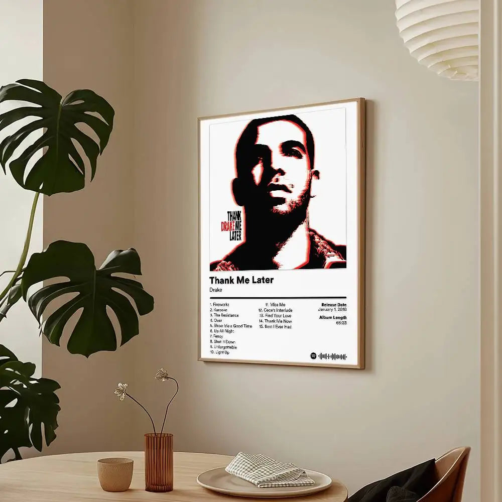 Cantante Drake Algunas Canciones Sexys Para Ti Caliente Álbum Póster HD Arte Adhesivo Pared Impermeable Decoración de Hogar Salón Bar