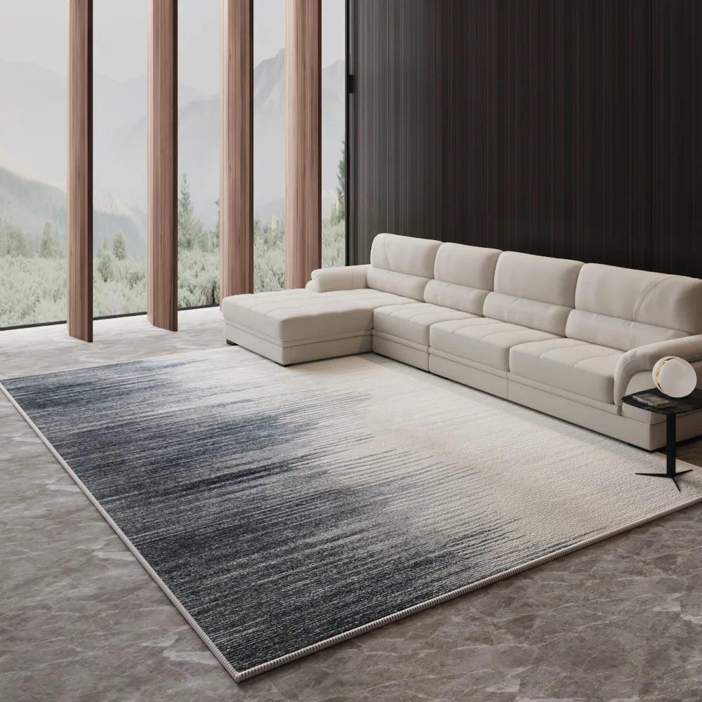 Alfombra Nórdica de Lujo Ligero VIKAMA para Sala de Estar, Sofá, Mesa de Centro, Tapete de Piso para Dormitorio y Salón, Alfombra de Gran Área, Decoración del Hogar