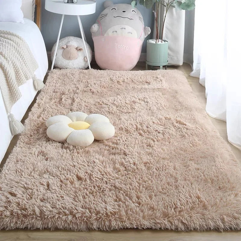 Tapis en soie et laine VIKAMA pour chambre à coucher et salon, style scandinave, tapis de sol pour décoration d'intérieur