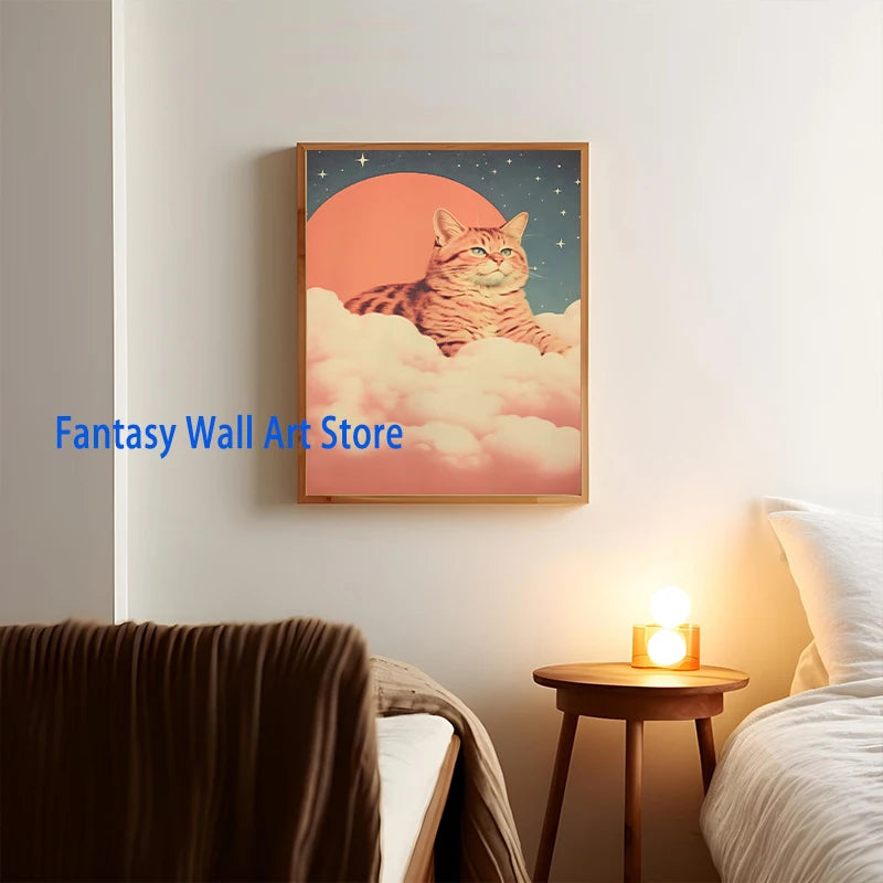 Póster Artístico de Viajes Espaciales, Cómic Vintage, Póster Alienígena Divertido, Alienígena con Decoración Humana para Pared, Humor de Bar, Decoración Retro, Lienzo Impreso de los 90