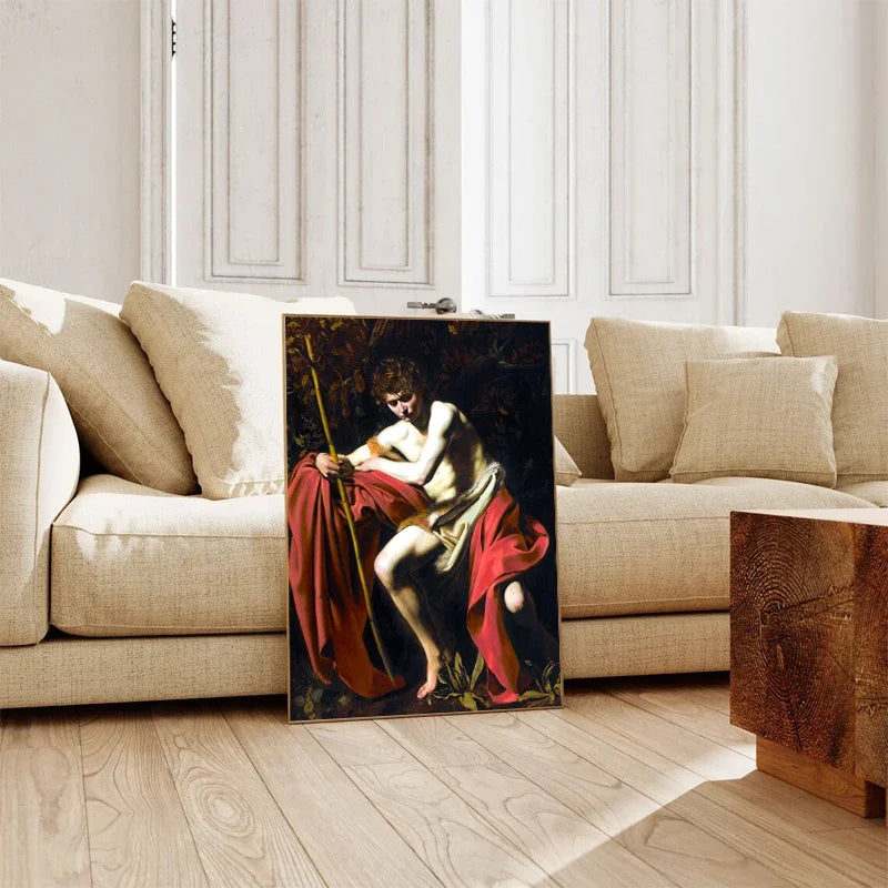 Classic, Vintage, Wall Art, Caravaggio Oil Painting, HD Canvas Printed Poster, Home Living Room Bedroom Decoration, Wall Art