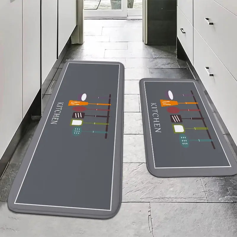 Alfombrillas de Cocina de Estilo Rústico Americano VIKAMA, Antideslizantes, Absorbentes, Decorativas con Bendiciones, Alfombra para Pasillo o Fregadero, Decoración del Hogar