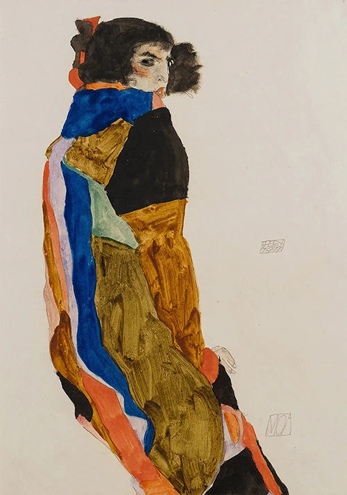 Klimt and Schiele Art Exhibition Print Gustav Klimt Vintage Garden Art Print Egon Schiele Women Famous Painting Decor Canvas Art