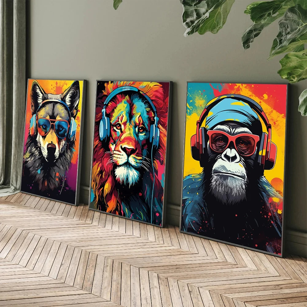 Conjunto Moderno de 3 Cuadros de Lienzo de Graffiti Gaming Arte de Pared Regalo para Hijo Hermano Pintura Pósters Gamer para Sala de Estar Dormitorio de Niños Decoración del Hogar