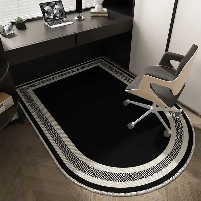 VIKAMA Alfombra de Suelo para Silla de Ordenador, Alfombrilla de Lujo para Silla Giratoria de Oficina, Alfombra para Tocador de Dormitorio, Alfombra para Puerta de Entrada, Decoración del Hogar