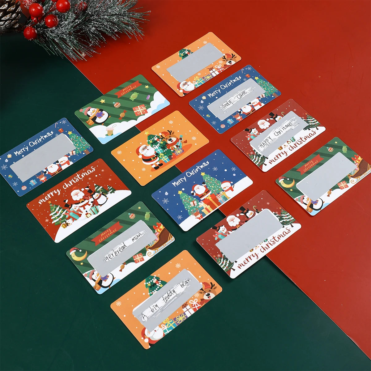 Tarjetas Rasca y Gana de Navidad, Decoraciones Navideñas para el Hogar 2025, Regalos Sorpresa DIY de Navidad y Año Nuevo 2026