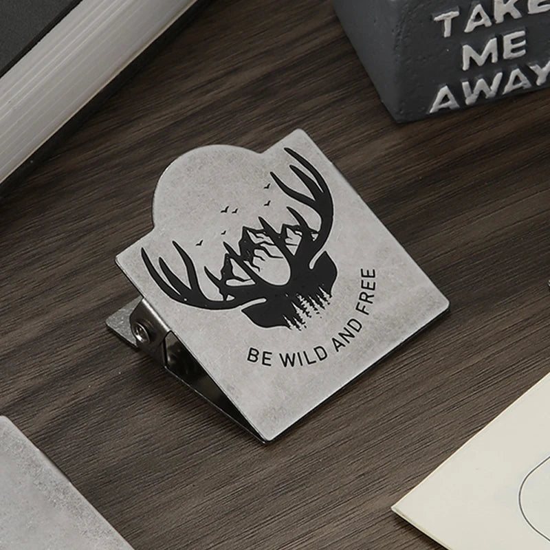1PCS Retro Metal Binder Clips Foldback Notes Letter File Paper Clip Binding Securing Clips Office School Stationery 40mm