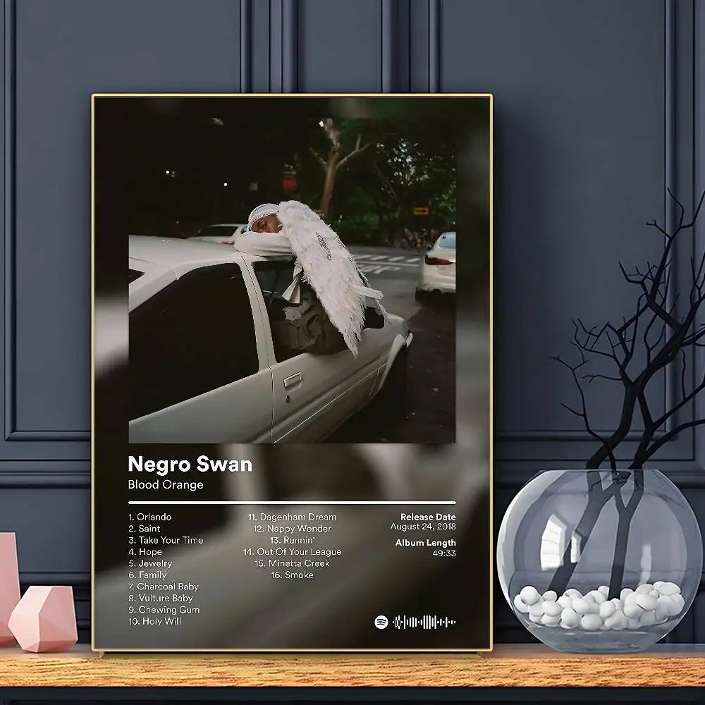 Póster Blood Orange Cantante Arte HD Pared Adhesiva Impermeable Decoración Hogar Salón Bar