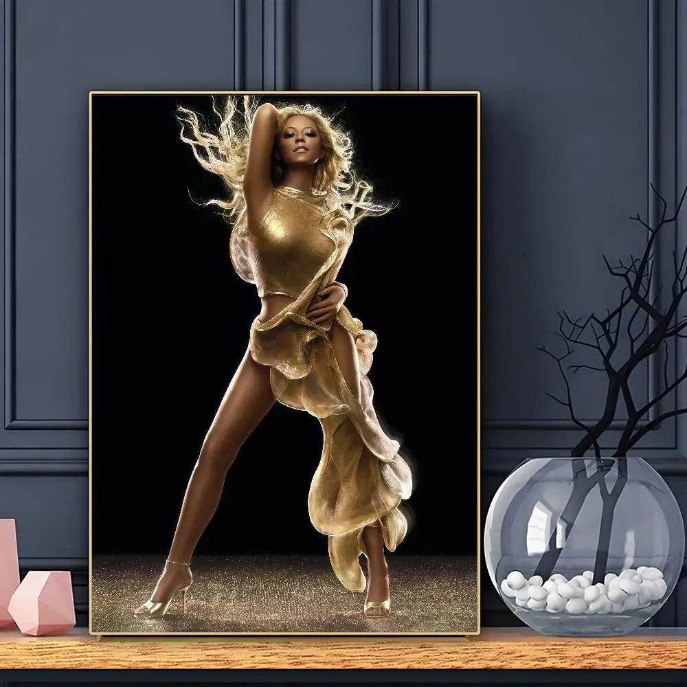Póster de la cantante Mariah Carey, arte HD, para pared, impermeable, decoración para sala de estar, bar