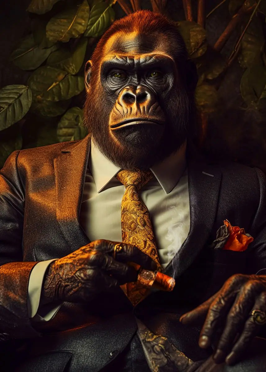 Tres monos con swag, pósteres e impresiones en lienzo, pinturas de moda de monos de hip hop para pared, arte, cuadros de animales, decoración de habitación