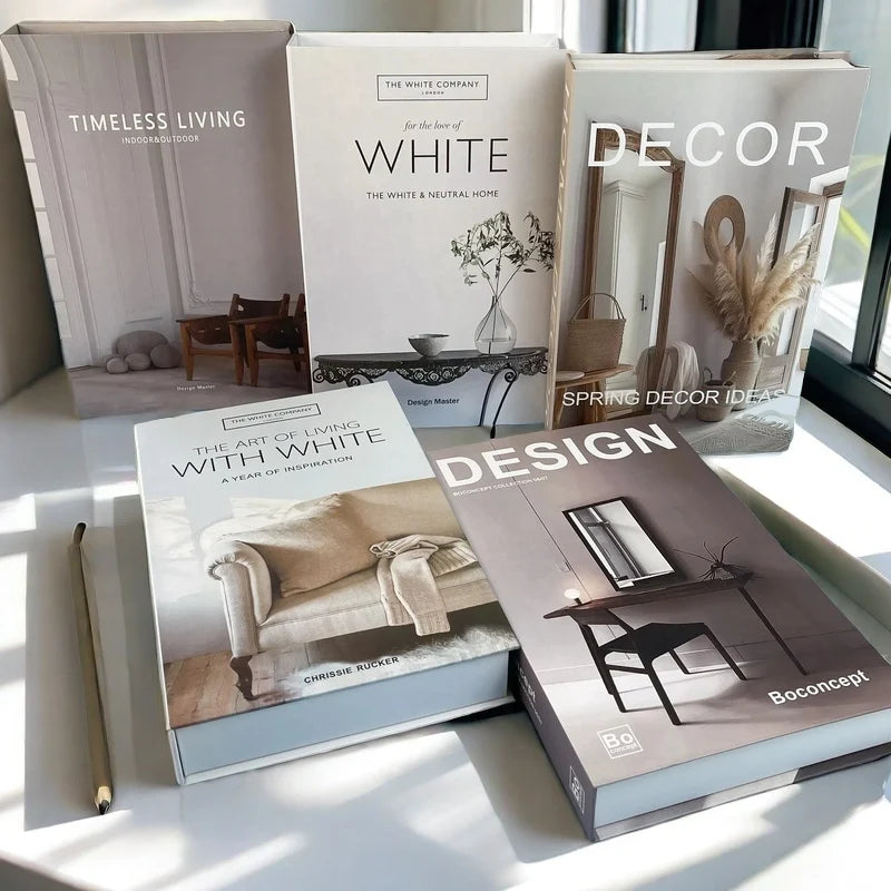 Boho Monet Matisse Luxury Fake Book Storage Box Home Interior Decoration Decorative Books Coffee Table Bedroom Living Room Decor