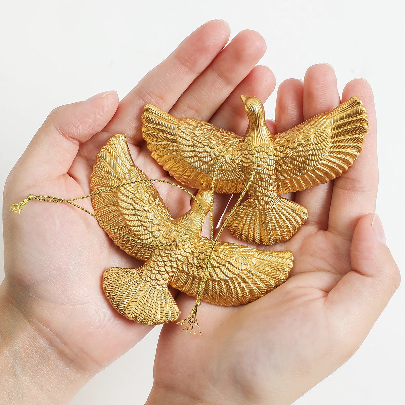 Style Colombe de l'amitié - Ornement de Noël en résine Maman, j'ai raté l'avion 2 Ornements de Noël colombes pour sapin de Noël - Meilleur cadeau pour quelqu'un de spécial
