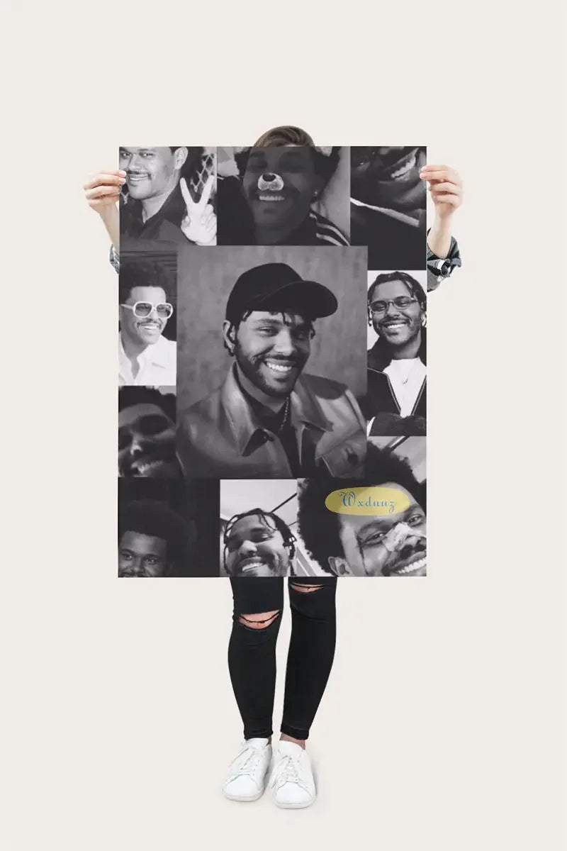 Póster The Weeknd Álbum de música Pop Rap Hip Hop Cantante Fotos de la vida Decoración de la pared Impresión de lienzo para el hogar Cuadros para sala de estar