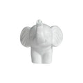 Figurine d'éléphant dorée noire et blanche de style nordique, article de décoration d'intérieur porte-bonheur, décoration élégante et exquise pour le salon et le bureau, transmettant une atmosphère chaleureuse