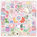 10/30/50/100pcs Cartoon Pink Danish Past Ins Graffiti Stickers Laptop Suitcase Phone Water Bottle Aesthetic Sticker Kids Toys