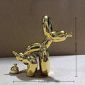 Statue décorative moderne d'animal chien ballon accroupi, convient pour l'intérieur, salon, ferme, chambre, bureau, meuble en bois