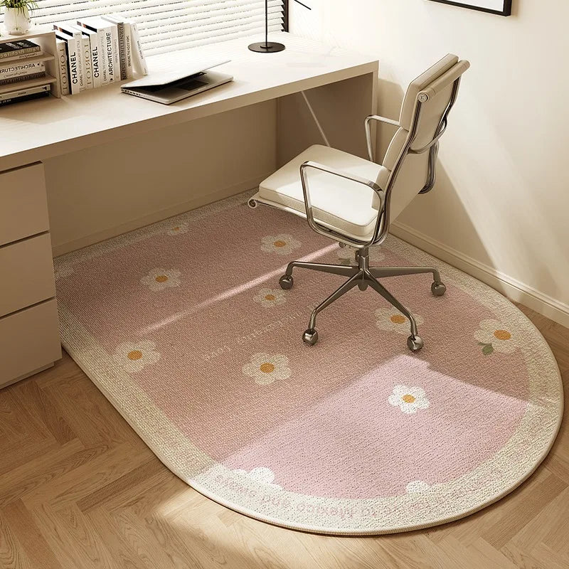 Alfombrilla para silla VIKAMA, alfombra arqueada para dormitorio, tocador, alfombra moderna para el hogar, estudio, sala de juegos, silla giratoria, alfombra silenciosa, alfombrilla para escritorio de oficina