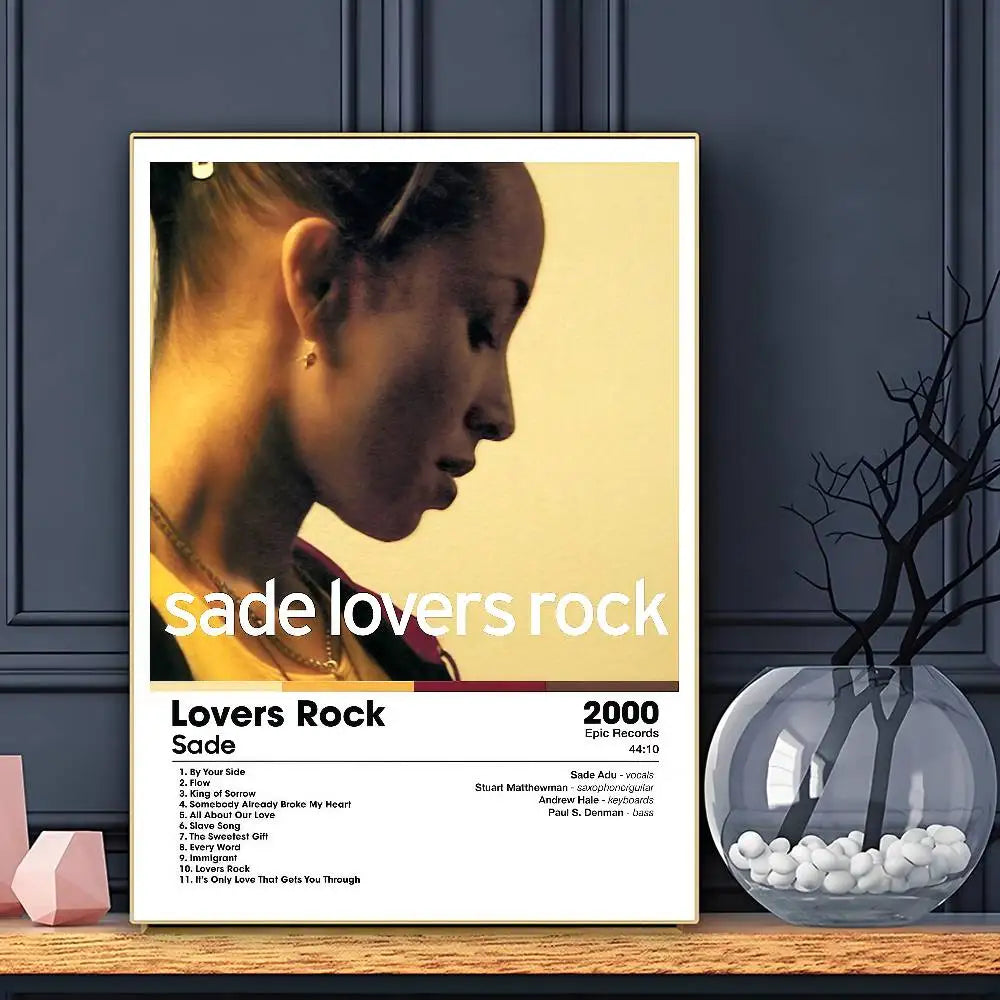 Póster de S-SADE HD Arte Adhesivo de Pared Impermeable Decoración para Hogar Sala de Estar Bar