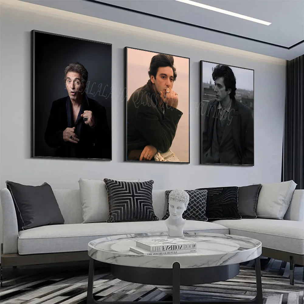 Al Pacino Affiches HD Affiches Maison Chambre Bar Café Décor Art Peinture Murale Photo