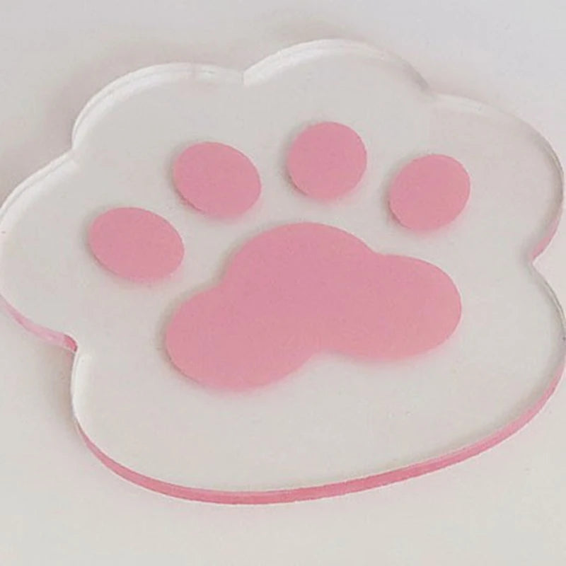 Flower Coasters Acrylic Waterproof Heat Insulation Anti Slip Coffee Cup Mats Cute Flowers Pads Kitchen Tableware Pad Decoration