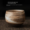 Japonés Hecho a Mano Taza de Té de Cerámica Rústica Juego de Té Kung Fu Taza Individual Estilo Antiguo Sendero Tranquilo Artesanía Antigua Regalo