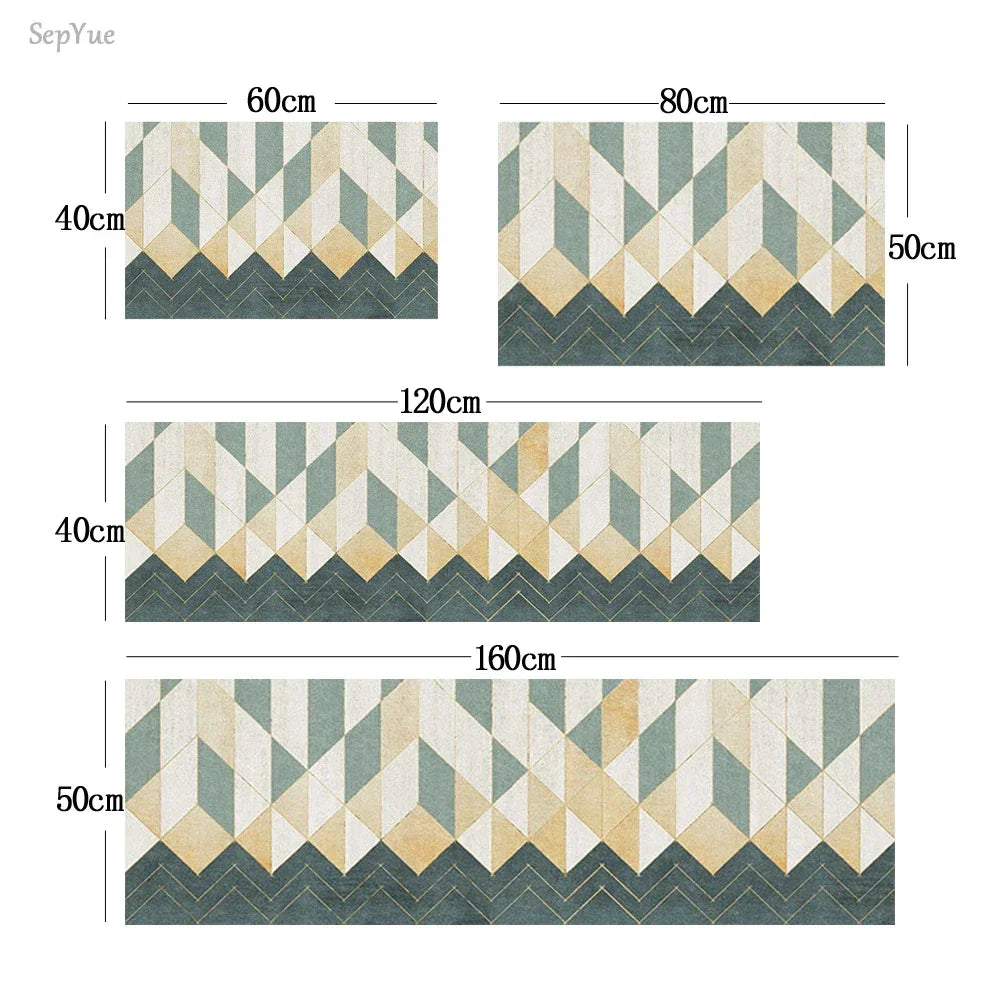 Alfombra de suelo de cocina VIKAMA, alfombra de entrada para sala de estar y dormitorio, decoración del hogar, alfombra larga pequeña para pasillo de lavadero