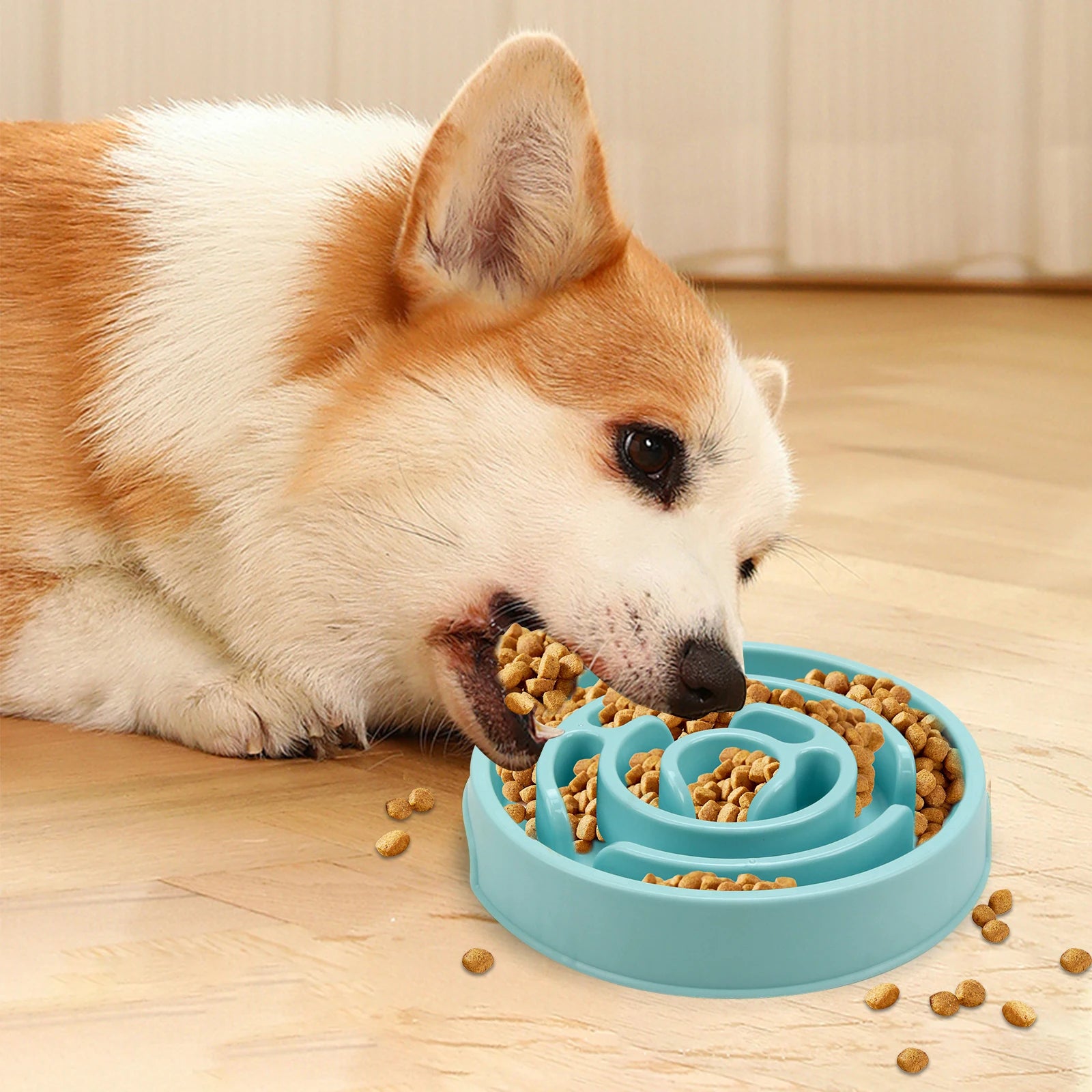 Cuenco de Alimentación Lenta para Perros, Divertido, Antideslizante, Anti-Glotones, para Comer Más Despacio, Respetuoso con el Medio Ambiente, para Perros Pequeños, Medianos y Grandes, Cachorros