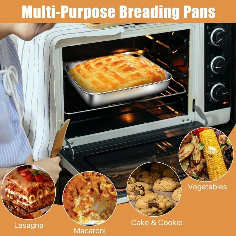 Lot de 3 Boîtes Alimentaires en Acier Inoxydable – Anti-fuite et Empilables avec Couvercles Transparents | Pour le Camping, la Maison et la Préparation des Repas