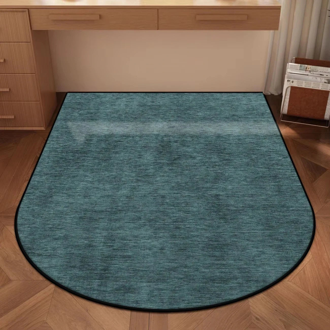 VIKAMA Alfombrilla Lisa en Arco para Alfombra, Escritorio de Estudio y Silla, Alfombrilla de Protección para Silla Giratoria de Oficina, Estudio, Decoración del Hogar