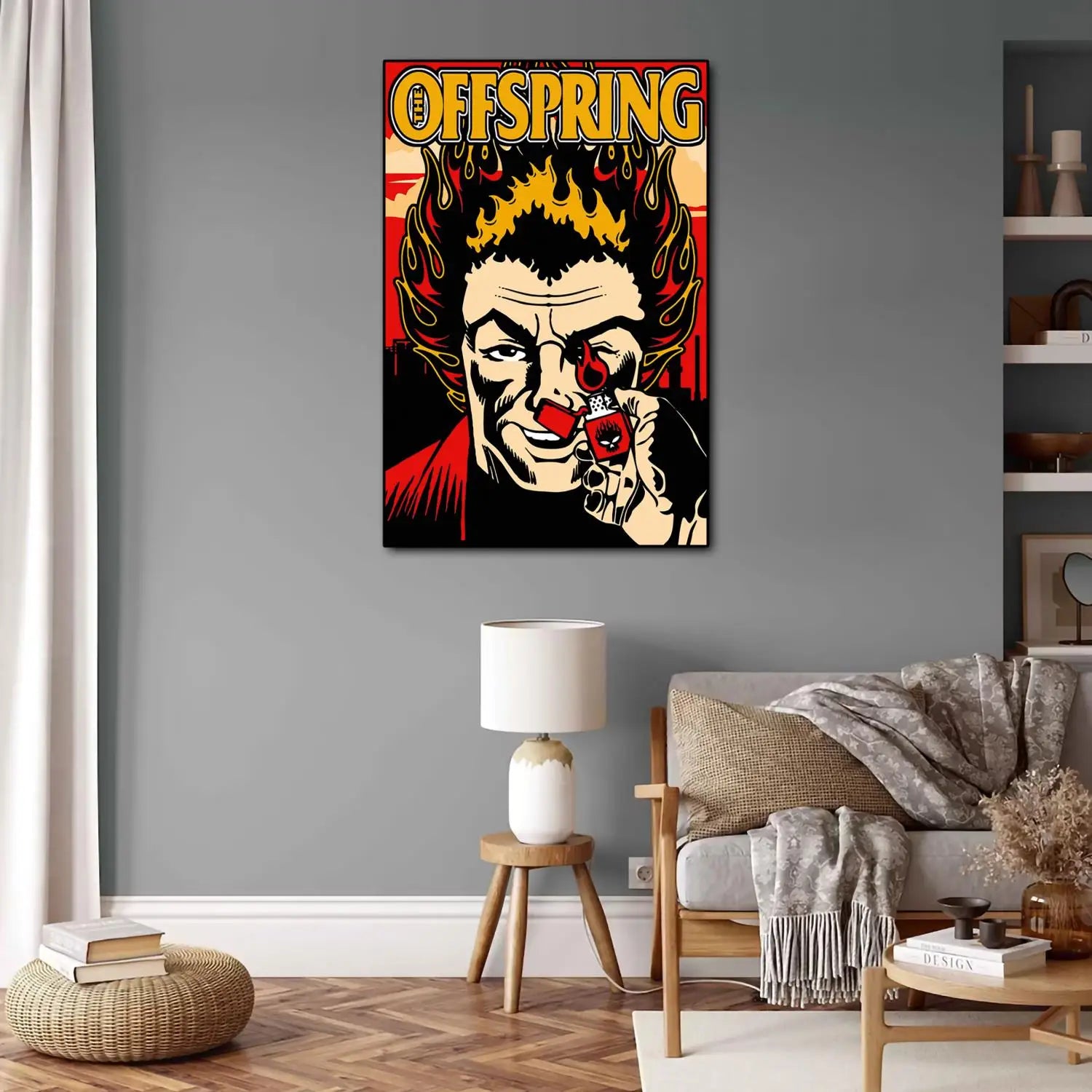 el descendiente Póster de lona de videojuegos de anime y cuadro de pared impreso, pósters de decoración moderna para dormitorio familiar