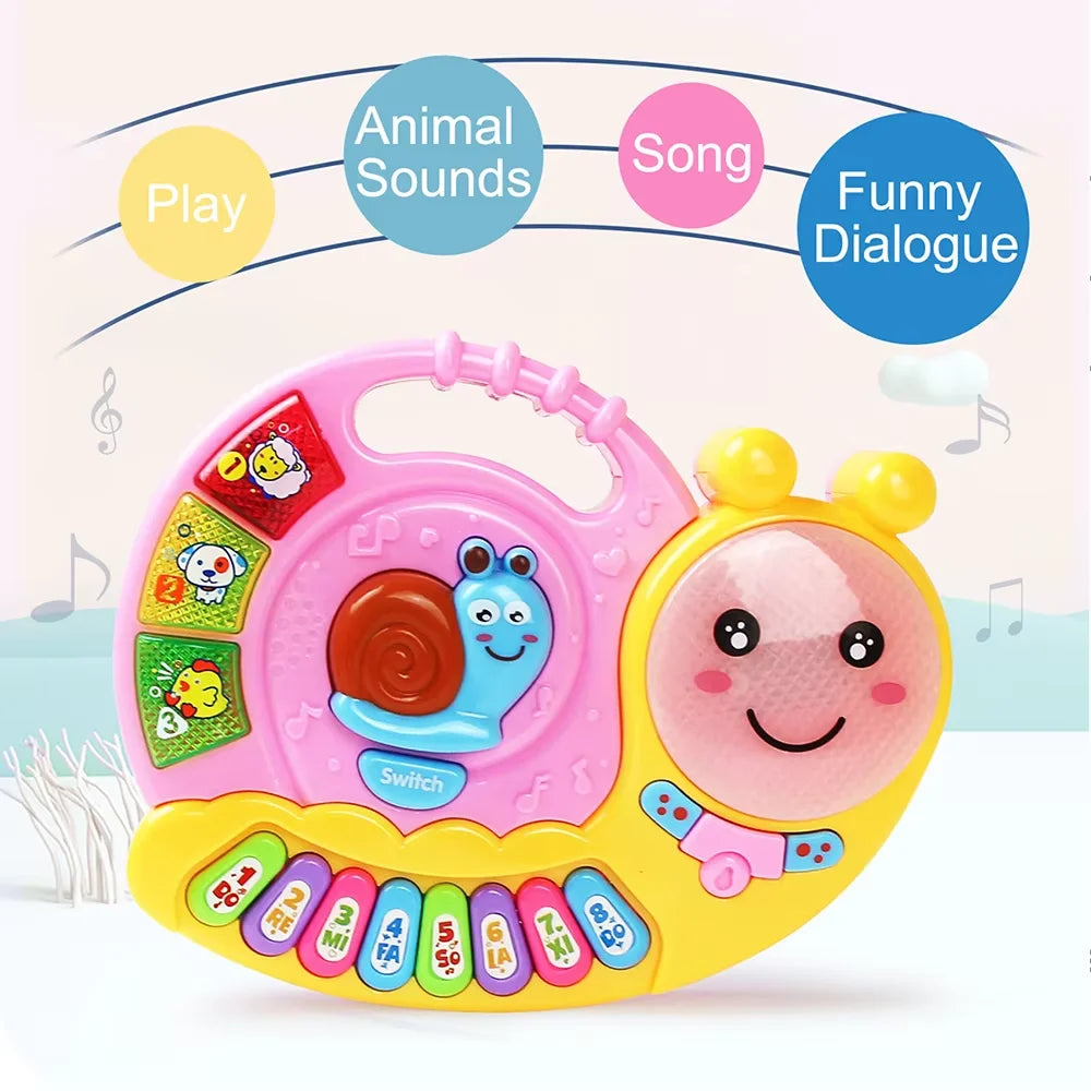 Jouet électronique multifonctionnel pour enfants : piano, clavier, sons d'animaux, lumières clignotantes, instrument de musique pour bébé, jouet éducatif, cadeau.