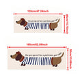 Tapis long chien VIKAMA Tapis de chevet de chambre à coucher Tapis de fenêtre en baie Tapis de salon Paillasson mignon Tapis de salle de bain absorbant Décoration de la maison