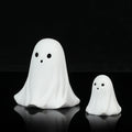 2 Pcs Halloween Decor Indoor-Ghost in Abs Resin Cloche-Cute Ghost for HomeTabletop Party Decor  Holiday Decorations outdoor