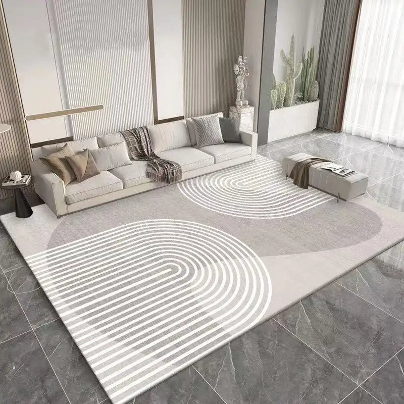 Alfombra geométrica moderna VIKAMA para salón, sofá, mesa de centro, dormitorio, armario, alfombra de gran superficie
