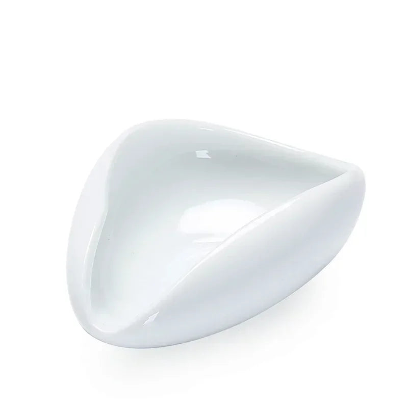 Plateaux de dosage pour grains de café, en céramique, blanc pur, porcelaine lisse, cuillère à café, séparateur de thé, récipient, cuillère à grains de café, pelle, plateaux à thé