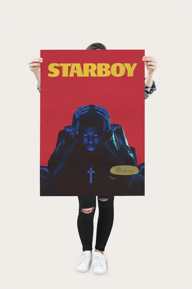 Póster The Weeknd Álbum de música Pop Rap Hip Hop Cantante Fotos de la vida Decoración de la pared Impresión de lienzo para el hogar Cuadros para sala de estar