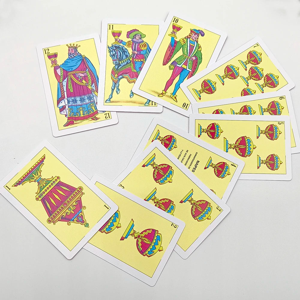 Cartes à jouer de poker en PVC étanche de qualité supérieure 62x95mm, jeu de 40 cartes espagnoles, cartes de jeu pour fête de famille