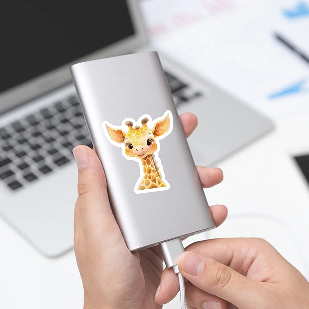 10/30/50pcs Pegatinas Kawaii de Graffiti de Animales de Dibujos Animados Bonitas Calcomanías Juguetes para Niños Funda de Teléfono Laptop Teléfono Maleta Pegatina de Papelería