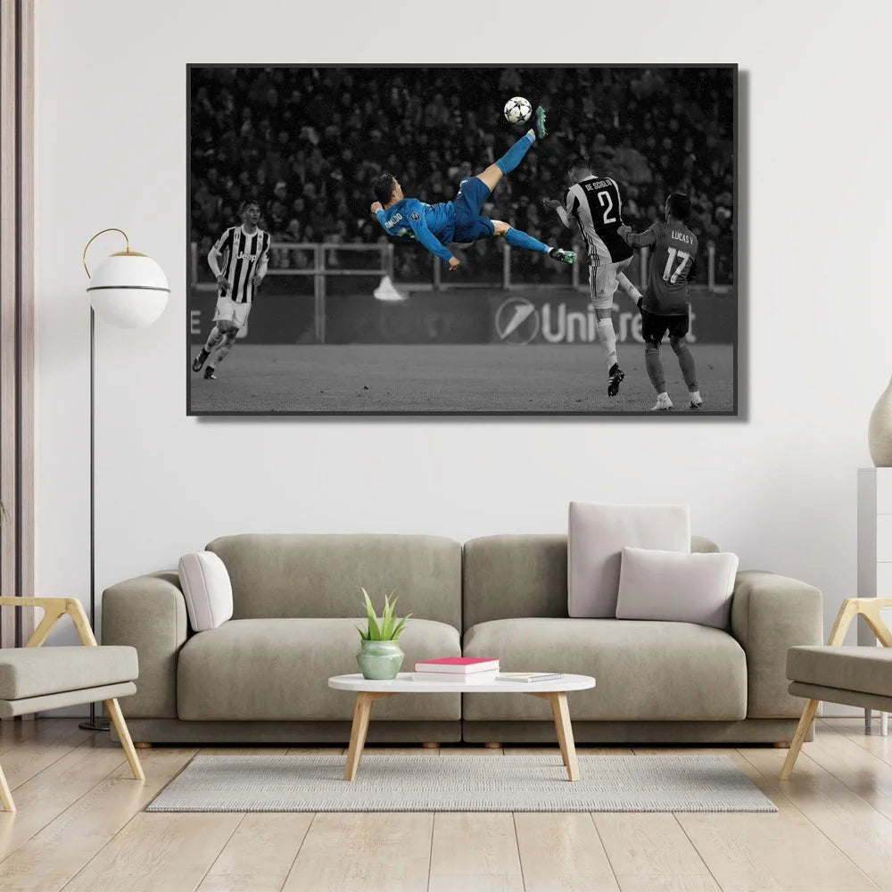 Vintage, arte de pared, Portugal Superestrella CR7, póster de lienzo HD, sala de estar, dormitorio, pintura decorativa