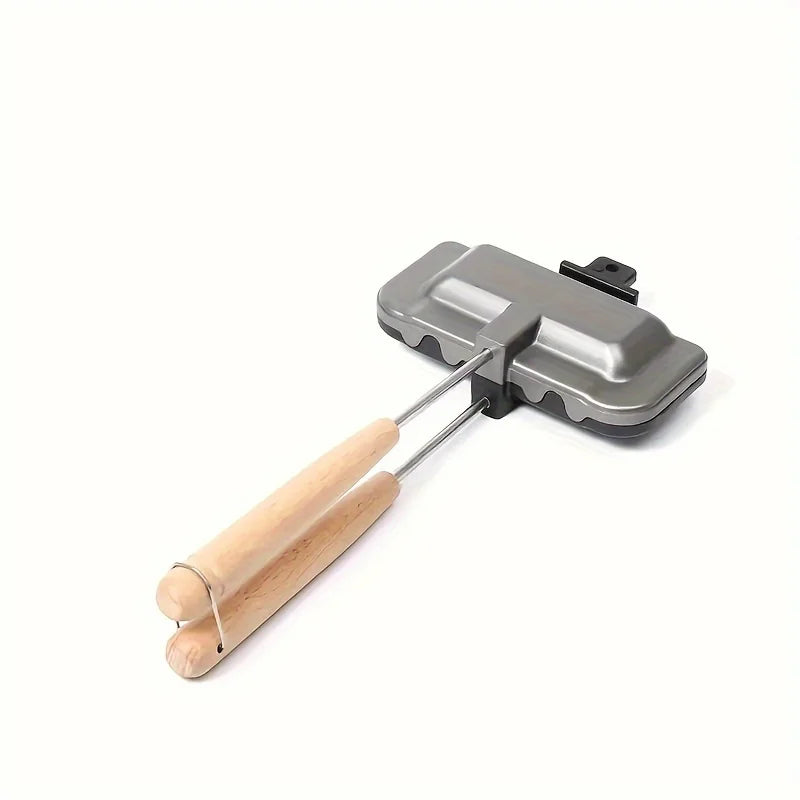 Sandwichera rectangular de doble cara, doble color, aleación de aluminio, antiadherente, para estufa, utensilio de cocina