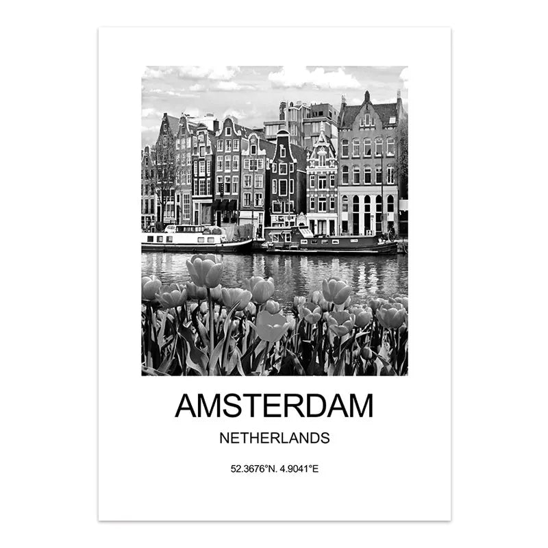 City Poster New York London Paris Wall Art for Livingroom Decoration Picture on The Wall Sheets for Paintings Canvas Home Decor