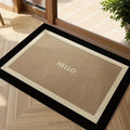 VIKAMA, ¡Hola! Bienvenido a nuestro felpudo: una alfombra de entrada duradera y resistente a las manchas para interiores y exteriores para la decoración del hogar.